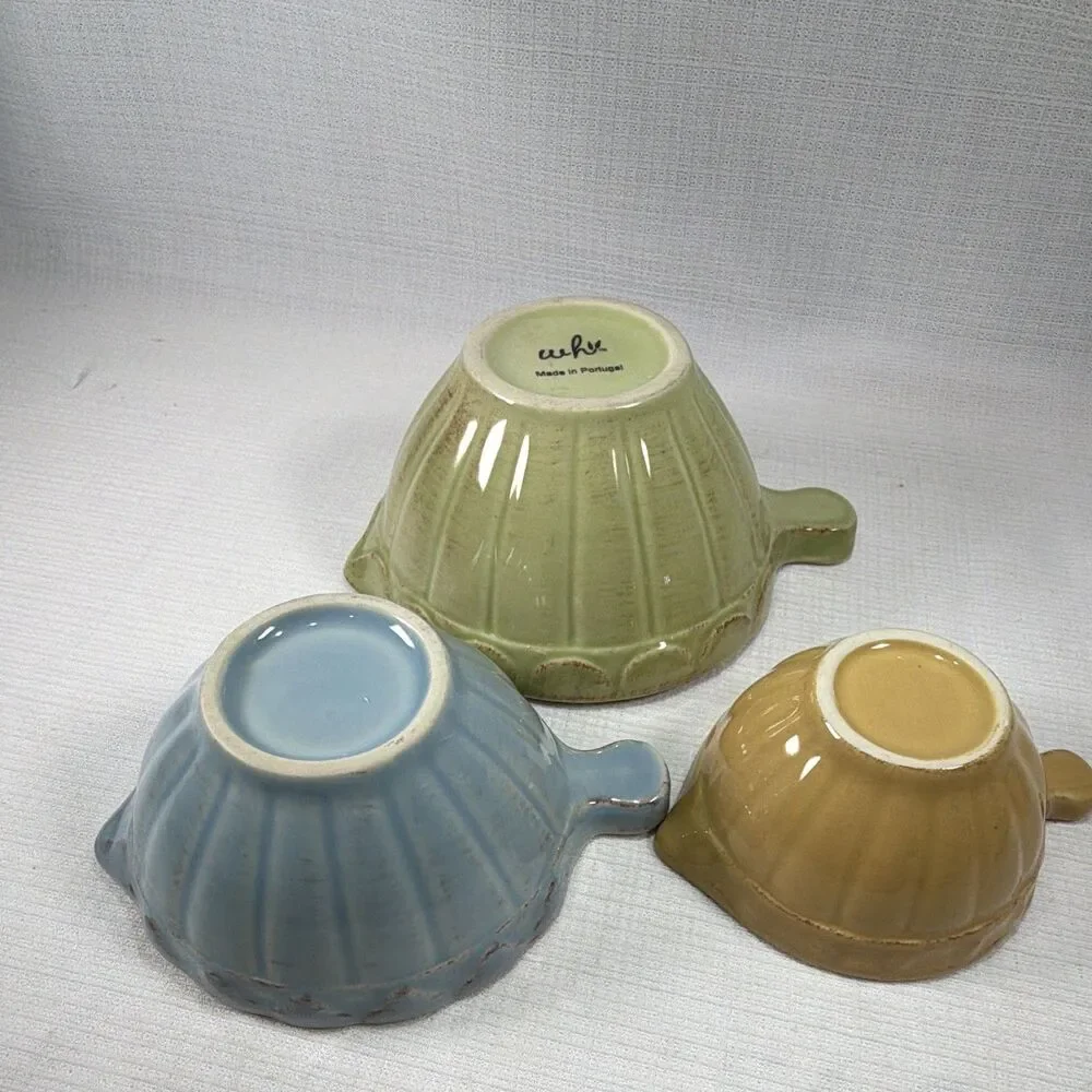 Southern Living Willow House Hyacinth Ceramic Measuring Cups Set of 3 - Portugal